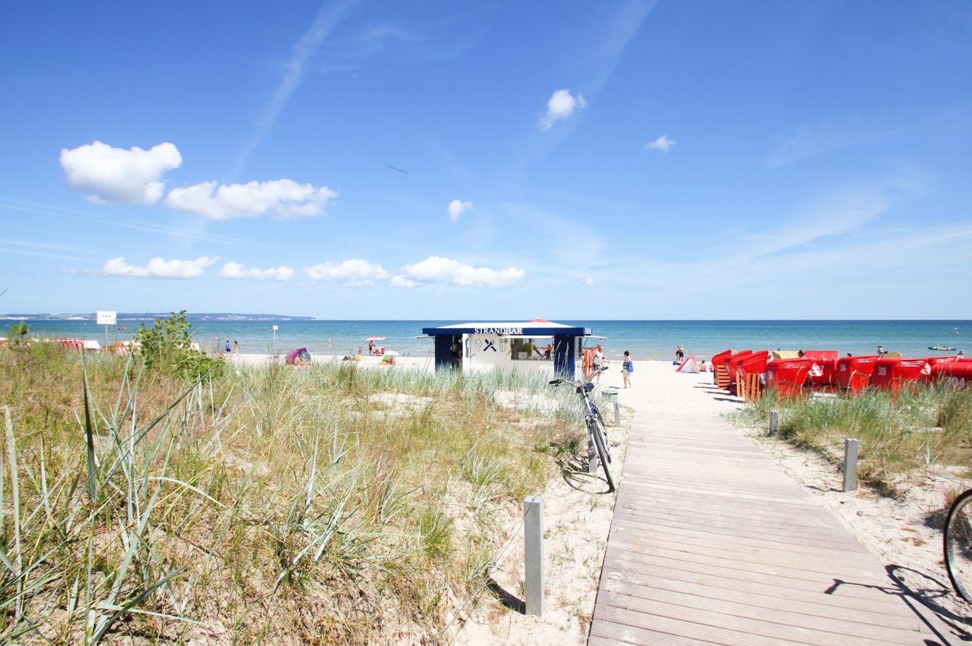 Aparthotel Ostsee FeWo Nr 06 strandnah, Balkon, Meerblick Ostseebad Ostseebad Binz Exterior foto