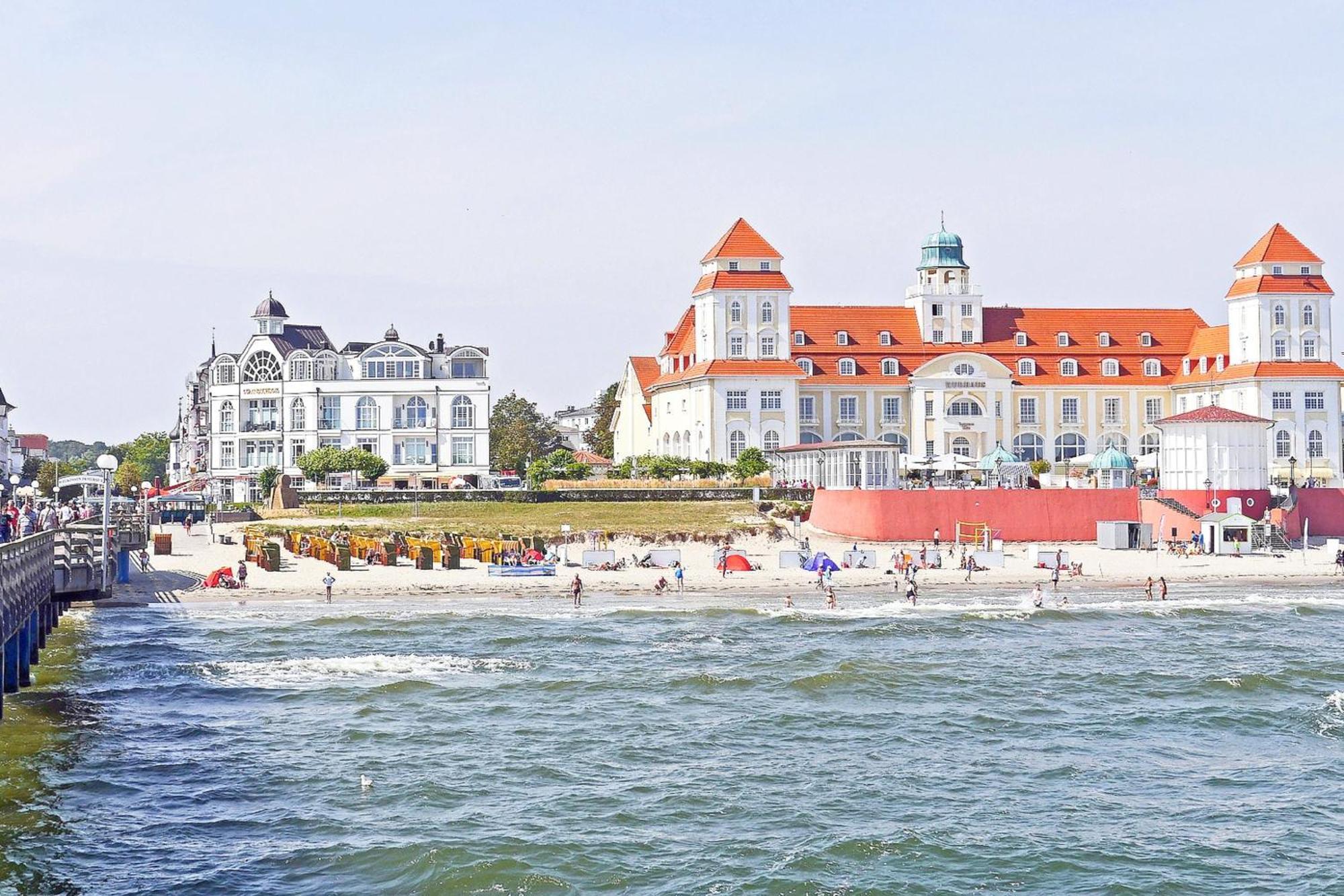 Aparthotel Ostsee FeWo Nr 06 strandnah, Balkon, Meerblick Ostseebad Ostseebad Binz Exterior foto